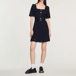 Sale Short Tweed Dress Women Dresses