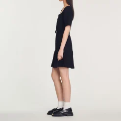 Sale Short Tweed Dress Women Dresses