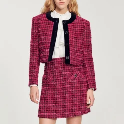 Store Short Tweed Skirt Women Matching Sets