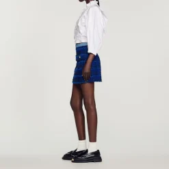 Discount Short Tweed Skirt Women Matching Sets