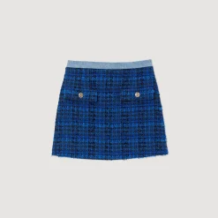 Discount Short Tweed Skirt Women Matching Sets
