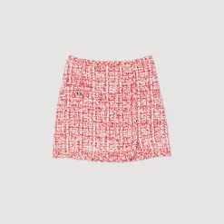 Fashion Short Tweed Skirt Women Matching Sets