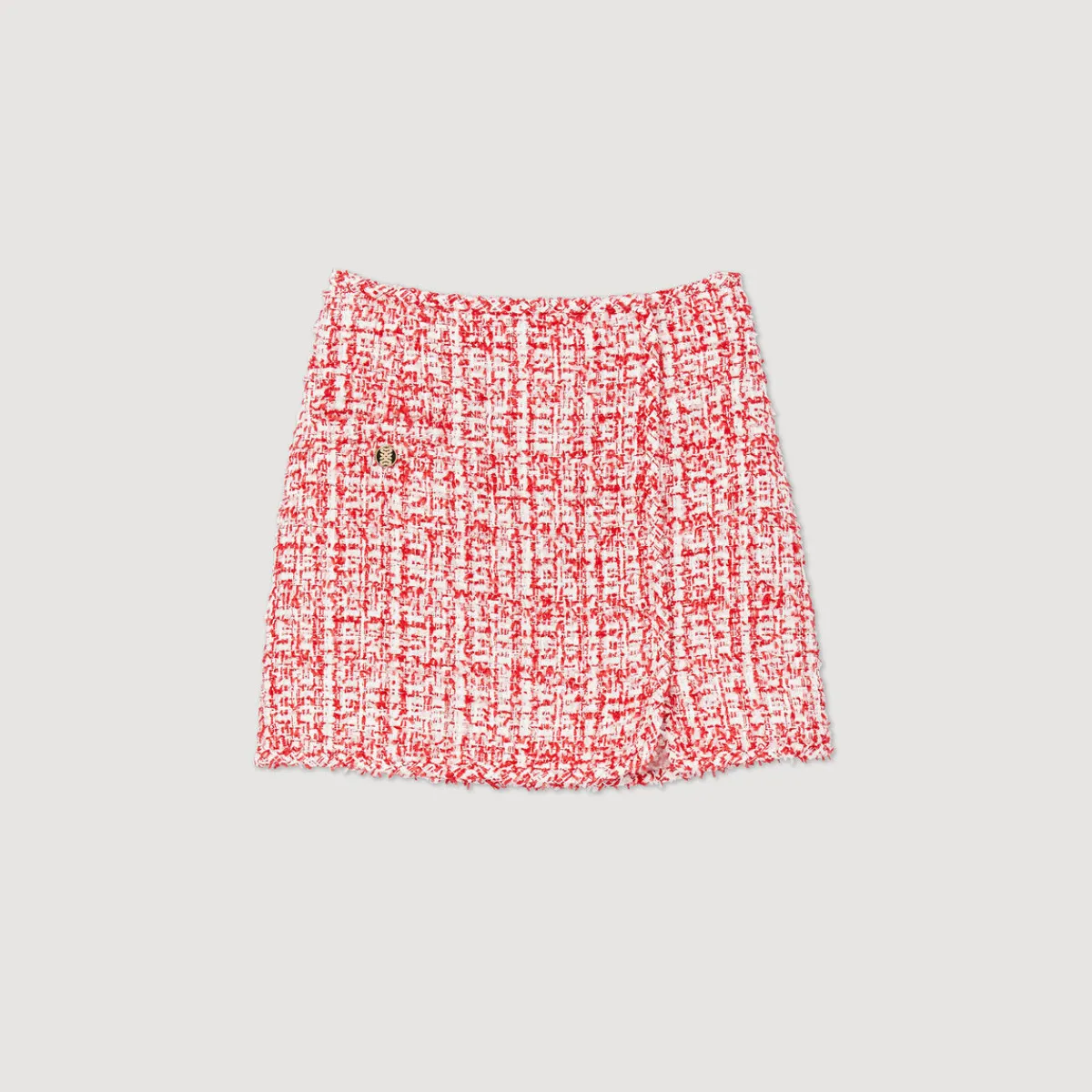 Fashion Short Tweed Skirt Women Matching Sets