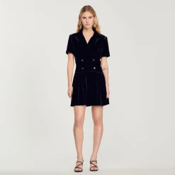 Best Sale Short Velvet Dress Women Dresses