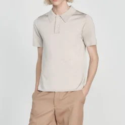 Outlet Short-Sleeve Knitted Polo Shirt Men T-Shirts & Polos
