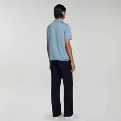 Online Short-Sleeve Knitted Polo Shirt Men T-Shirts & Polos