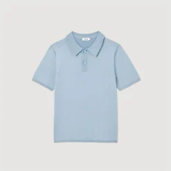 Online Short-Sleeve Knitted Polo Shirt Men T-Shirts & Polos