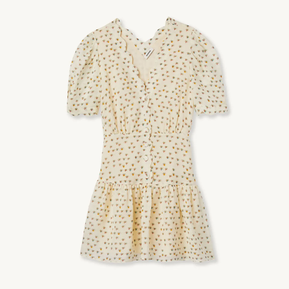 Cheap Short-Sleeved Dress With Flowers Print Women Dresses
