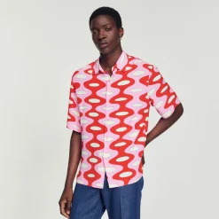 Store Short-Sleeved Printed Shirt Men Shirts