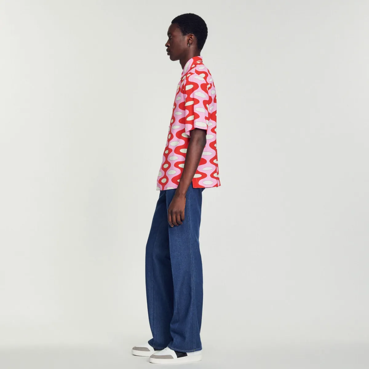 Store Short-Sleeved Printed Shirt Men Shirts