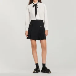 Cheap Silk Blouse With Ribbon Women Tops & Shirts