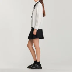 Cheap Silk Blouse With Ribbon Women Tops & Shirts