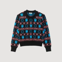 Best Smiley&Copy; Jacquard Sweater Women Sweaters & Cardigans