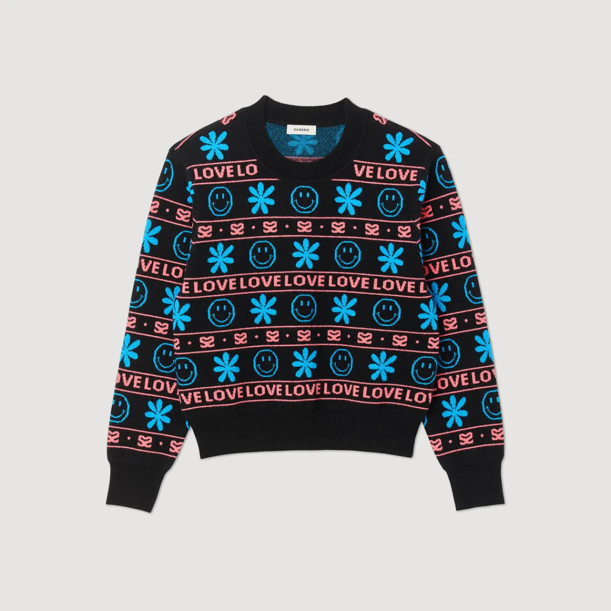 Best Smiley&Copy; Jacquard Sweater Women Sweaters & Cardigans