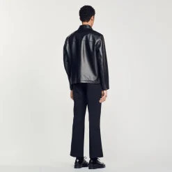 Fashion Smooth Leather Jacket Men Jackets
