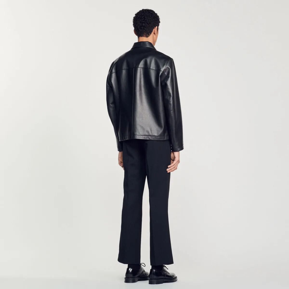Fashion Smooth Leather Jacket Men Jackets