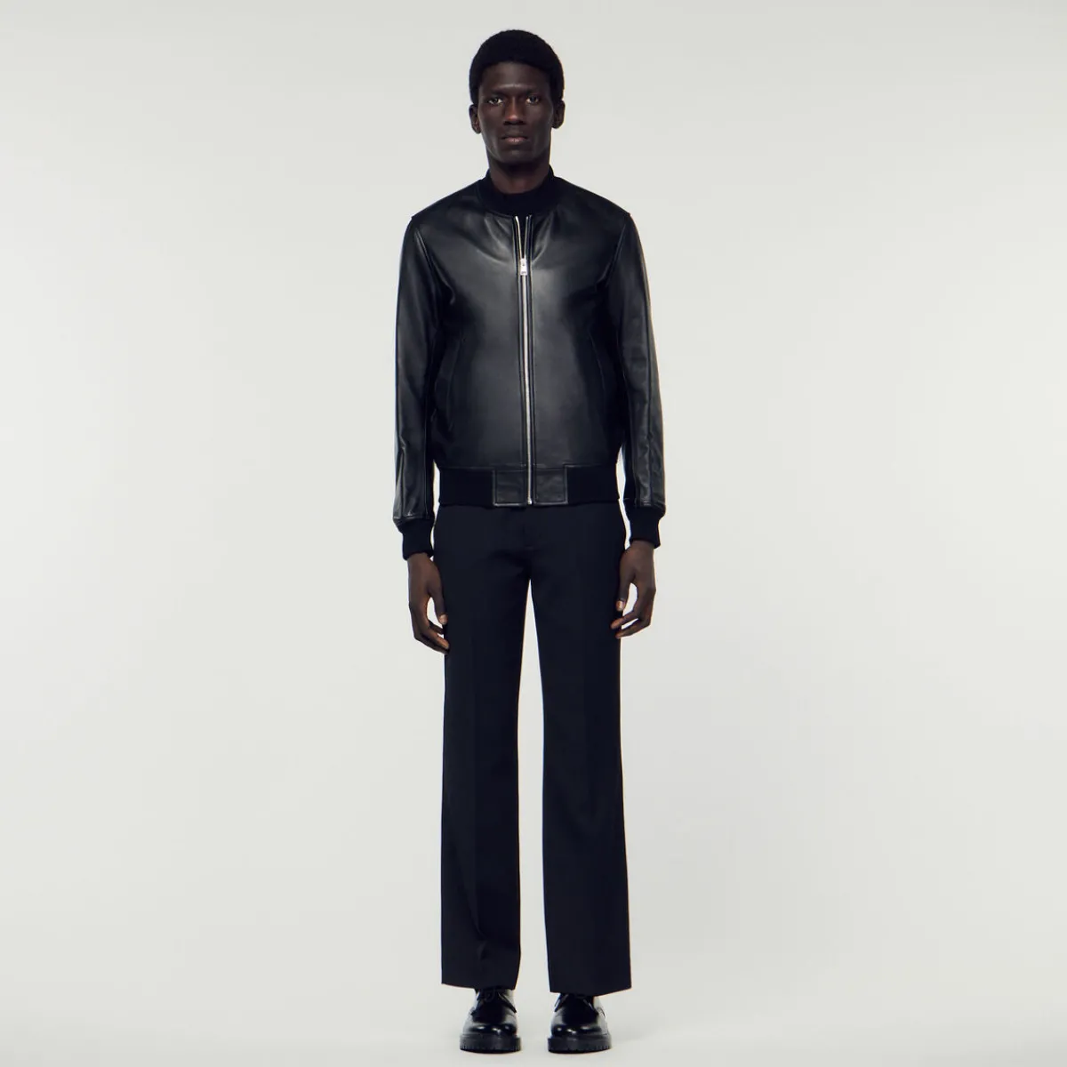 New Smooth Leather Varsity Jacket Men Jackets