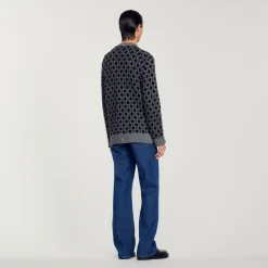 Online Square Cross Cardigan Men Sweaters & Cardigans