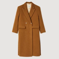 Best Straight-Cut Brushed Wool Coat Women Coats