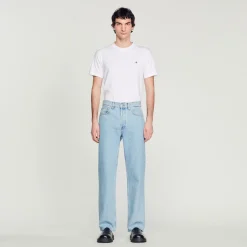 Outlet Straight-Cut Jeans Men Jeans