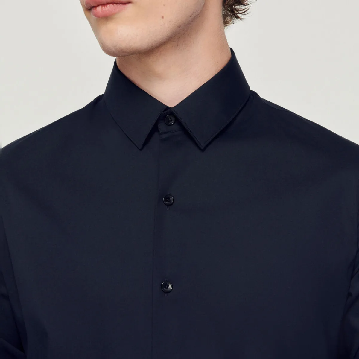 Shop Stretch Cotton Shirt Men Shirts