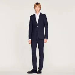 Flash Sale Stretch Wool Suit Jacket Men Suits & Blazers