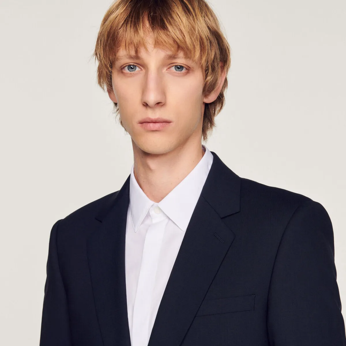 Flash Sale Stretch Wool Suit Jacket Men Suits & Blazers