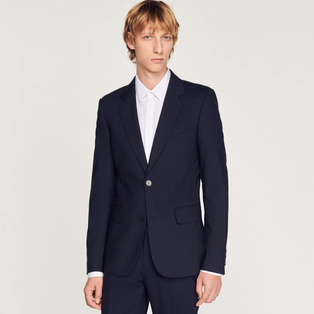 Flash Sale Stretch Wool Suit Jacket Men Suits & Blazers