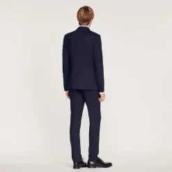 Flash Sale Stretch Wool Suit Jacket Men Suits & Blazers