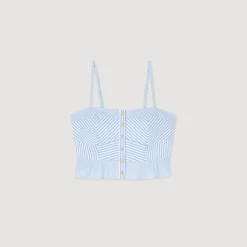 Shop Striped Bustier Top Women Tops & Shirts