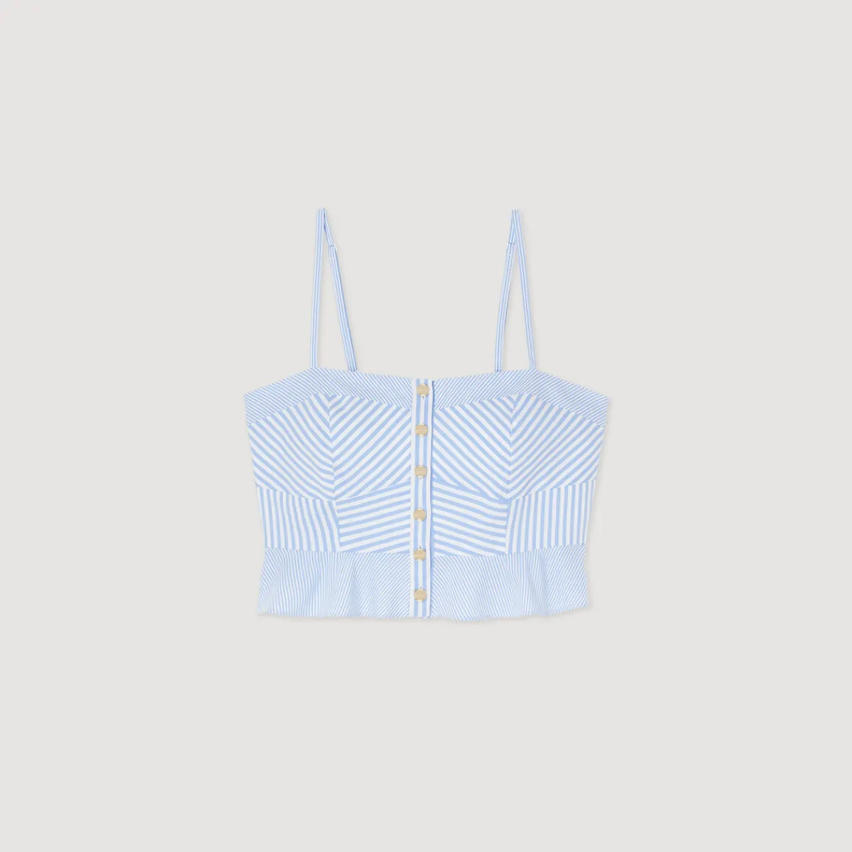 Shop Striped Bustier Top Women Tops & Shirts