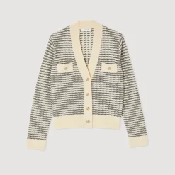 Hot Striped Knit Cardigan Women Sweaters & Cardigans