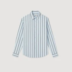 Best Sale Striped Shirt Men Shirts