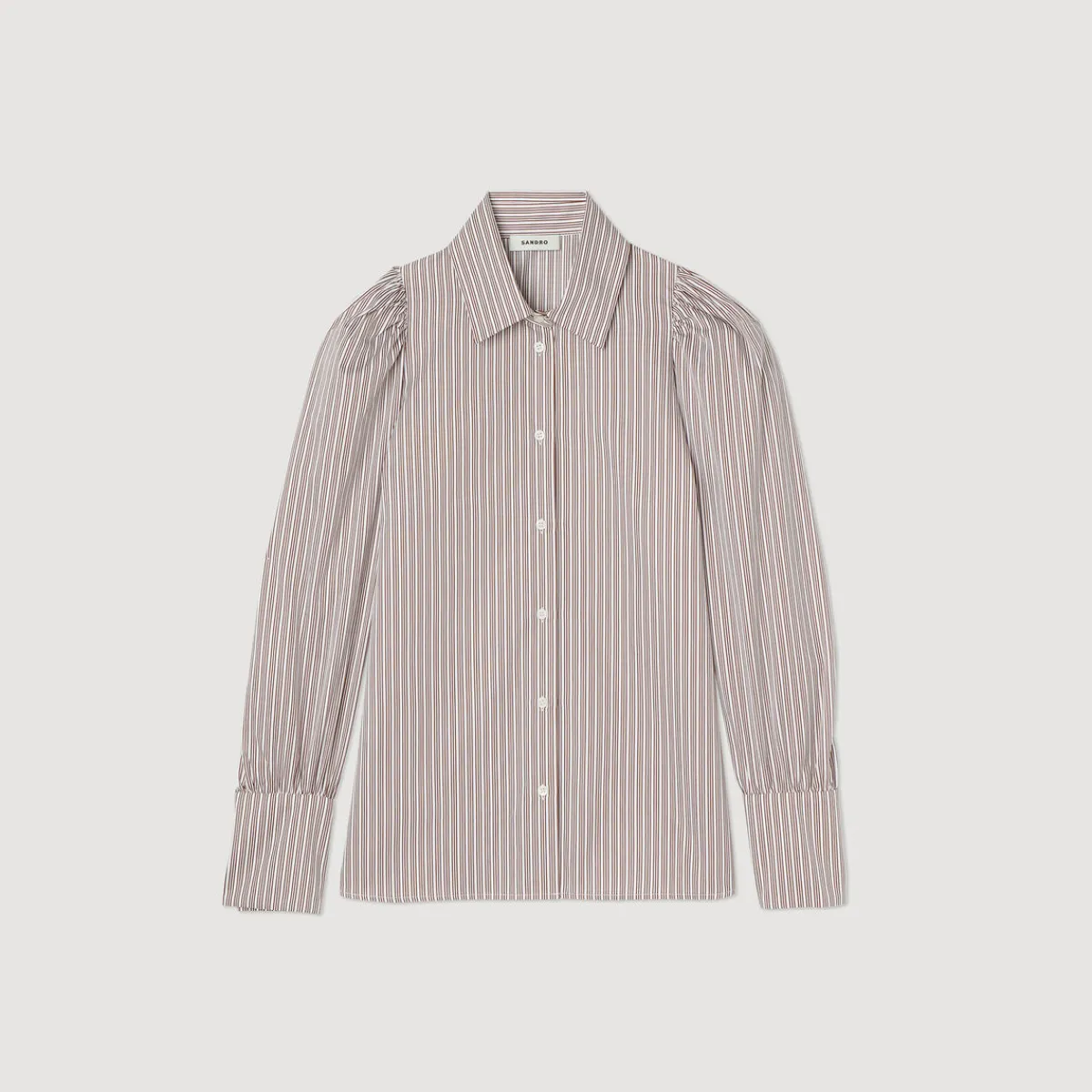 Shop Striped Shirt With Full Sleeves Women Tops & Shirts