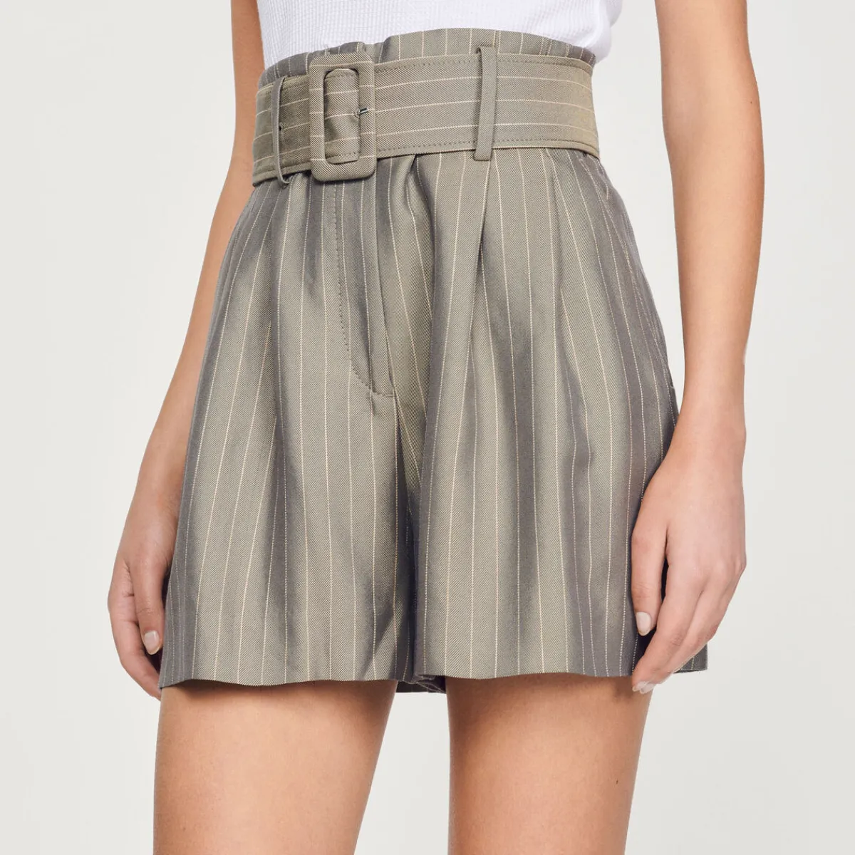 Cheap Striped Shorts Women Matching Sets