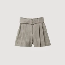 Cheap Striped Shorts Women Matching Sets