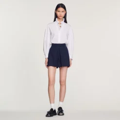 Cheap Striped Tailored Shorts Women Matching Sets