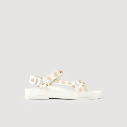 Shop Studded Leather Sandals Women Sandals