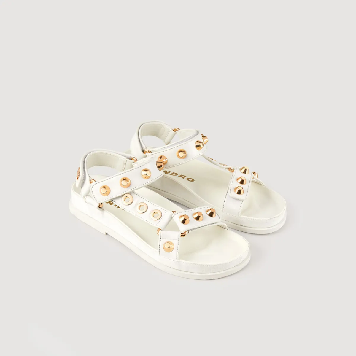 Shop Studded Leather Sandals Women Sandals