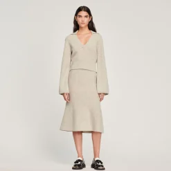 Fashion Sweater With Polo Collar Women Sweaters & Cardigans