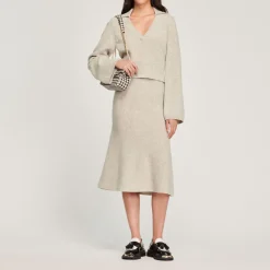 Fashion Sweater With Polo Collar Women Sweaters & Cardigans