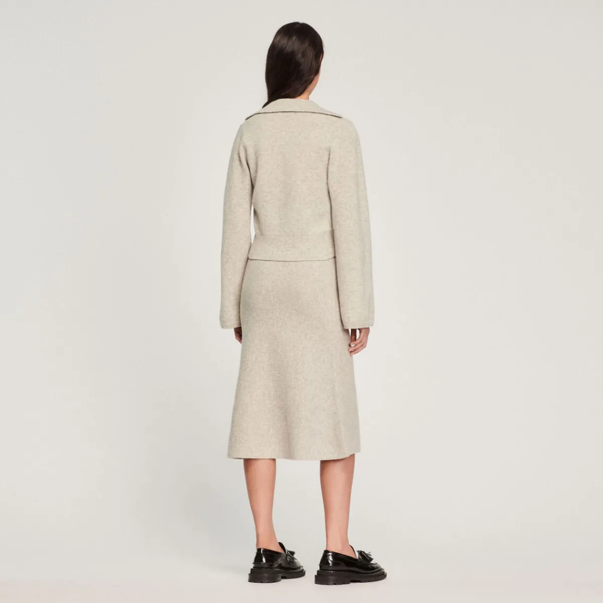 Fashion Sweater With Polo Collar Women Sweaters & Cardigans