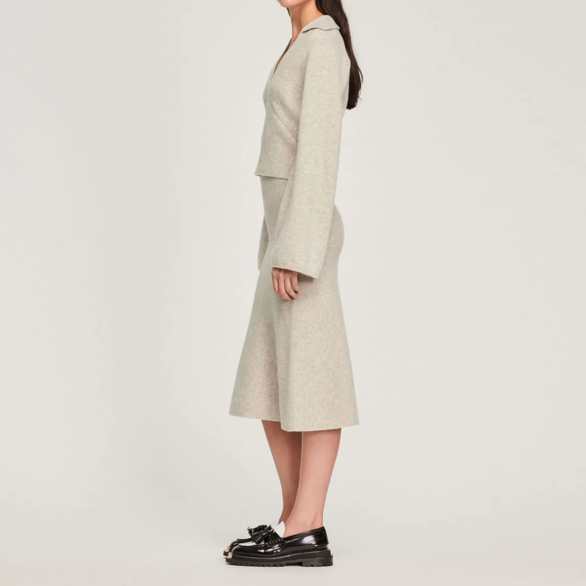 Fashion Sweater With Polo Collar Women Sweaters & Cardigans