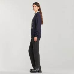 Cheap Sweatshirt With Contrasting Neck Women Sweaters & Cardigans