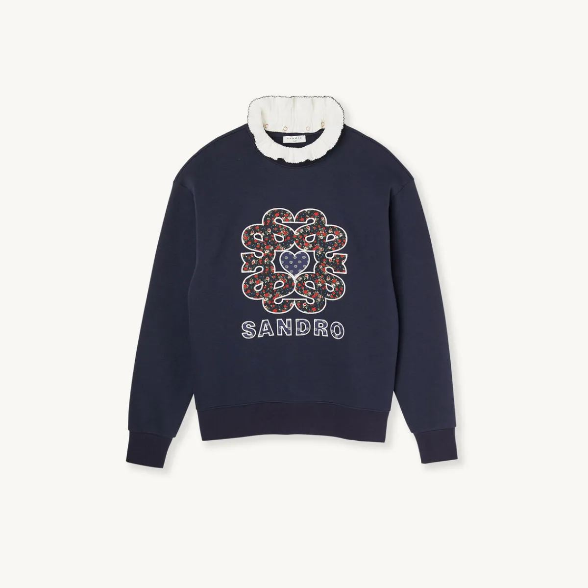 Cheap Sweatshirt With Contrasting Neck Women Sweaters & Cardigans