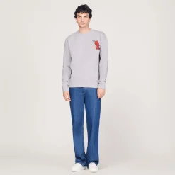Cheap Sweatshirt With Hot Stuff Print Men Sweatshirts