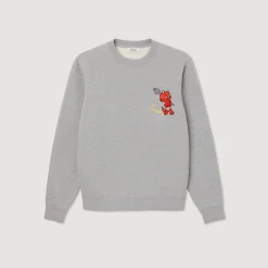 Cheap Sweatshirt With Hot Stuff Print Men Sweatshirts