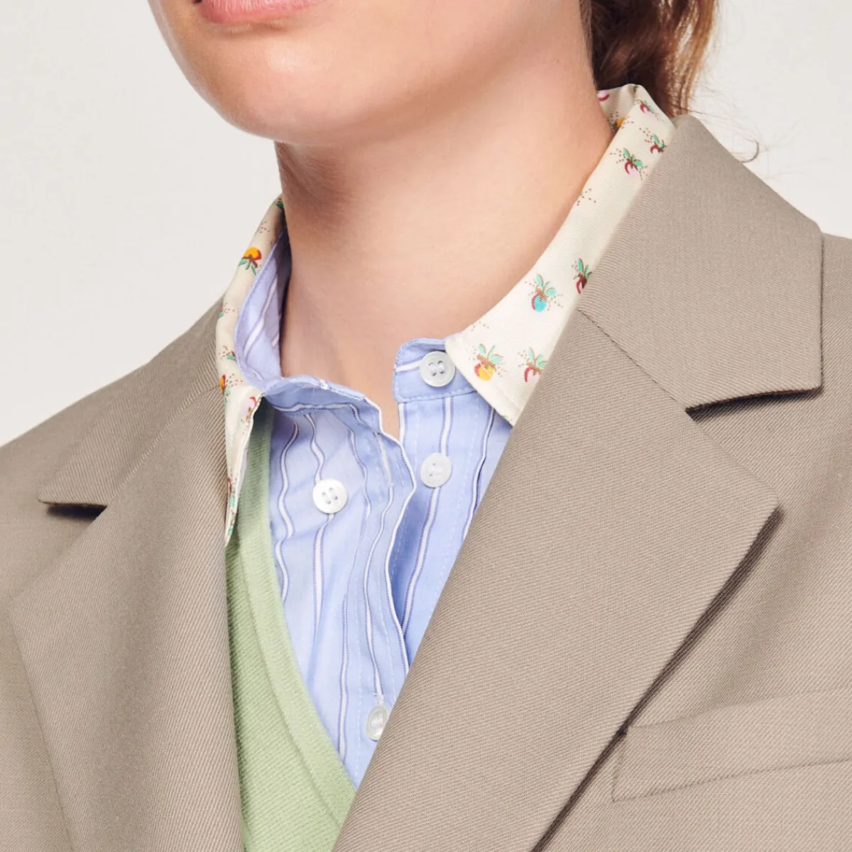 Cheap Tailored Jacket With Pockets Women Matching Sets