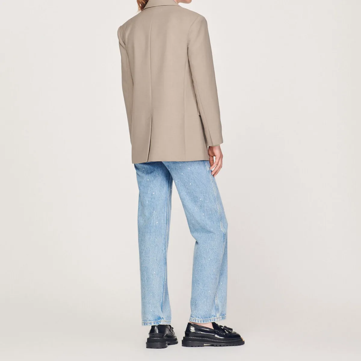 Cheap Tailored Jacket With Pockets Women Matching Sets