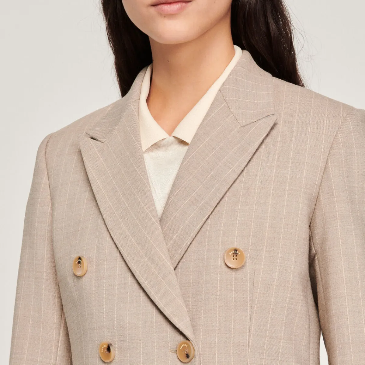 Best Tailored Pinstripe Jacket Women Matching Sets